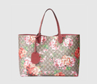 Gucci Reversible GG Blooms leather tote 368571 CU710 8693