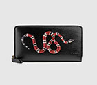 Gucci Snake print leather zip around wallet 451273 DUQ1T 1058