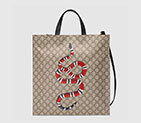 Gucci Snake print soft GG Supreme tote 450950 K5M1T 8666