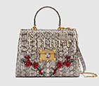 Gucci Snakeskin medium top handle bag 476435 LOOWX 9576