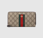 Gucci Web GG Supreme zip around wallet 408831 KLQCN 8461