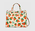 Gucci Zumi Strawberry print medium top handle bag 564714 08NAX 9036