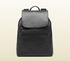 Gucci black leather backpack 322061 A7MRN 1000