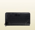 Gucci bright diamante leather zip around wallet