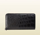 Gucci crocodile travel document wallet