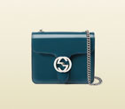 Gucci interlocking polished leather shoulder bag