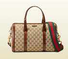 Gucci lady web original GG canvas boston bag
