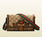 Gucci lady web original GG canvas convertible wallet