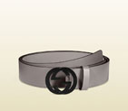 Gucci leather belt with interlocking G buckle 368186 BGH0V 1226