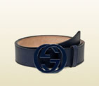 Gucci leather belt with interlocking g buckle 223891 AF70X 4009