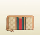Gucci rania original GG canvas zip around wallet