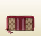 Gucci rania original GG canvas zip around wallet