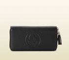 Gucci soho leather zip around wallet