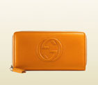 Gucci soho leather zip around wallet
