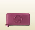 Gucci soho leather zip around wallet