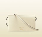 Gucci swing leather wallet with strap