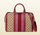 Gucci vintage web original GG canvas boston bag