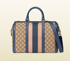 Gucci vintage web original GG canvas boston bag