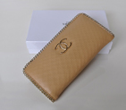 Hot Style Chanel CC Logo Long Zippy Wallet 0820 in Apricot 0820
