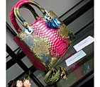 Lady Dior Bag Python leather D1655