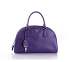 PRADA Saffiano Leather Tote Bag BL0852 in Purple