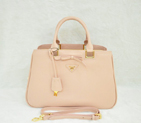 Prada Saffiano Calf Leather Tote Bag 2244 in Bare Pink