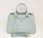 Prada Saffiano Calf Leather Tote Bag 2244 in Pink blue
