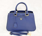 Prada Saffiano Calf Leather Tote Bag 2244 in RoyalBlue