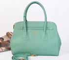 Prada Saffiano Cuir Leather Tote Bag BN2549 in Lake blue