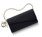 Rencontre wallet in bullcalf leather with black diagonal flap