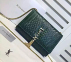 SAINT LAURENT Monogramme Cross-body Shoulder Bag 311217 Green 311217