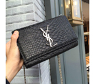 SAINT LAURENT Monogramme Cross-body Shoulder Bag 312389 Black