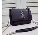 SAINT LAURENT SMALL SUNSET MONOGRAM SAINT LAURENT SATCHEL IN Original LEATHER