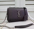 SAINT LAURENT SMALL SUNSET MONOGRAM SAINT LAURENT SATCHEL IN Original LEATHER