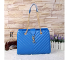 Saint Laurent Large Cabas lambskin Leather Bag Y3009 Blue