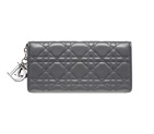 Three-tone leather Lady Dior Escapade wallet