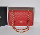Top Quality Chanel Jumbo Double Flaps Bag Red Original Caviar Leather A36097 Gold A36097