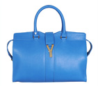 Yves Saint Laurent Cabas Chyc Bag Large 8222 Ocean blue