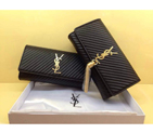 Yves Saint Laurent Classic Monogramme Tassel Clutch 311212 Black