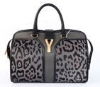 Yves Saint Laurent Medium Cabas Chyc Bag 8221 Grey leopard
