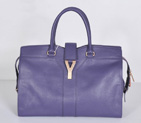 Yves Saint Laurent Medium Cabas Chyc Bag 8221 Purple