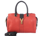 Yves Saint Laurent Small Cabas Chyc Bag 8220 Flame with black