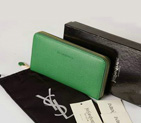 Yves Saint Laurent Zippy Wallet 241153 Green