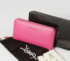 Yves Saint Laurent Zippy Wallet 241153 Rosy