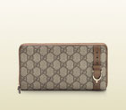 gucci nice GG supreme canvas zip around wallet