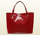 gucci nice microguccissima glossy patent leather tote