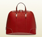 gucci nice microguccissima patent leather top handle bag