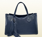 lady tassel leather tote