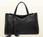 lady tassel leather tote