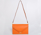 Hermes Liddy Bag clemence leather in Orange with Gold hardware